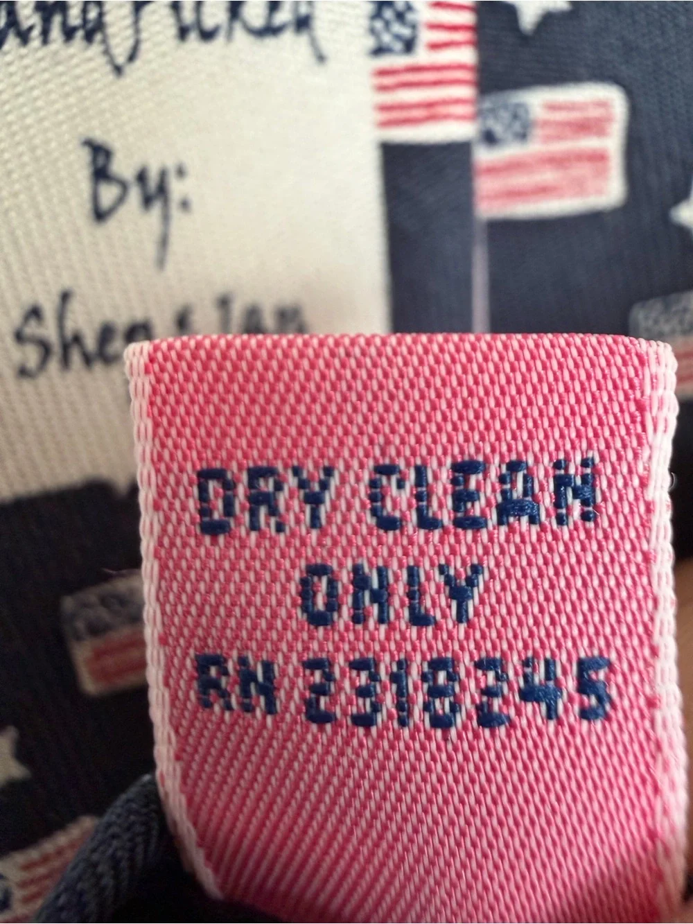 Vineyard Vines Boy’s American Flag Stars Silk Tie Navy Blue Handmade USA